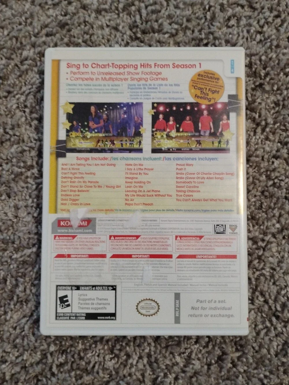Karaoke Revolution: Glee (Nintendo Wii, 2010) -